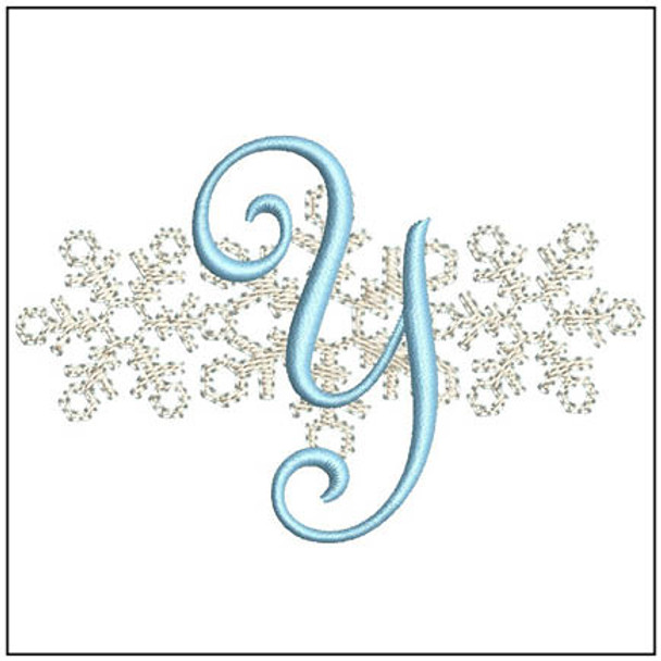 3 Snowflakes ABCs - Y - Embroidery Designs & Patterns