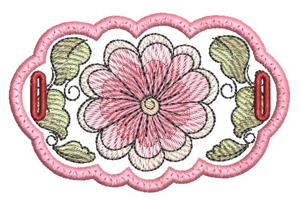 Daisy Hair Bun Bling- Embroidery Designs