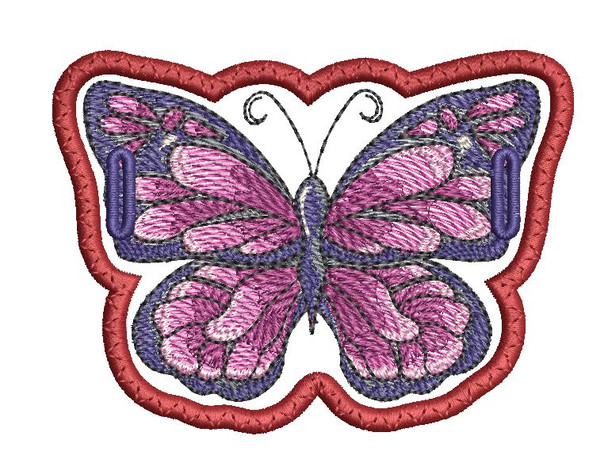 Agathina Emperor Butterfly Hair Bun Bling- Embroidery Designs