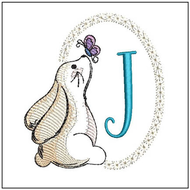 Bunny ABCs -J - Embroidery Designs & Patterns