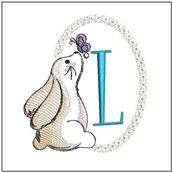 Bunny ABCs -L - Embroidery Designs & Patterns