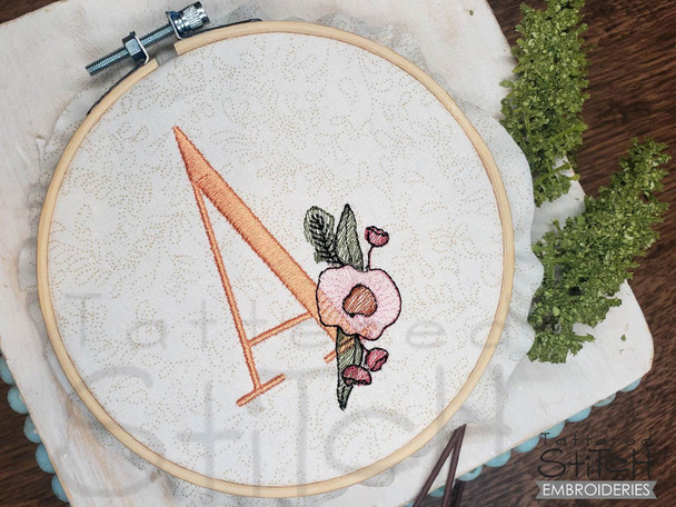 Peony ABCs Alphabet Bundle - Embroidery Designs