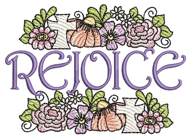 Rejoice - Embroidery Designs & Patterns