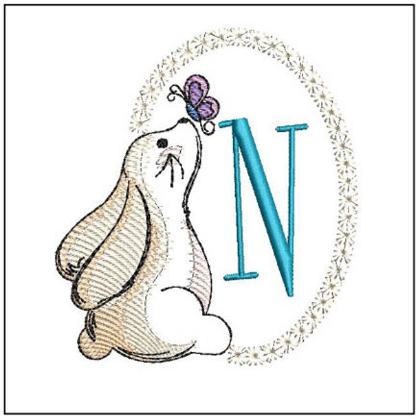  Bunny ABCs - N- Embroidery Designs & Patterns