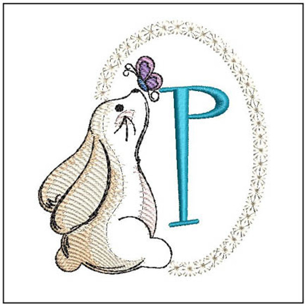 Bunny ABCs - P - Embroidery Designs & Patterns