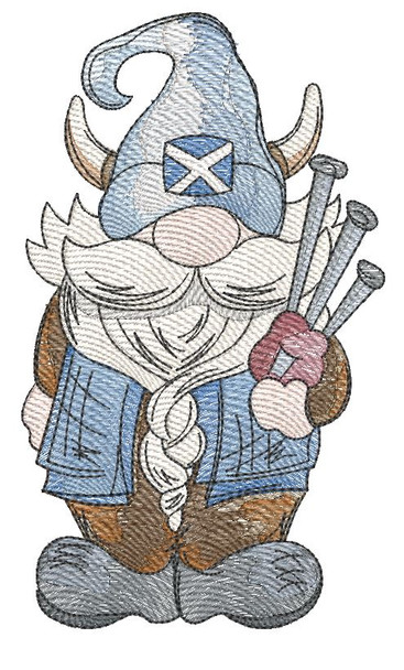 Scottish Gnome - Embroidery Designs
