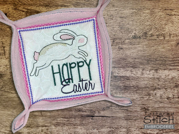 Leaping Bunny  Tray - Embroidery Designs & Patterns