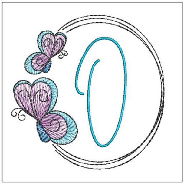 Butterflies ABCs - O - Embroidery Designs & Patterns