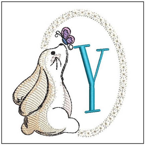 Bunny ABCs - Y - Embroidery Designs & Patterns