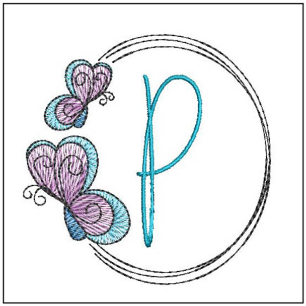 Butterflies ABCs - P - Embroidery Designs & Patterns