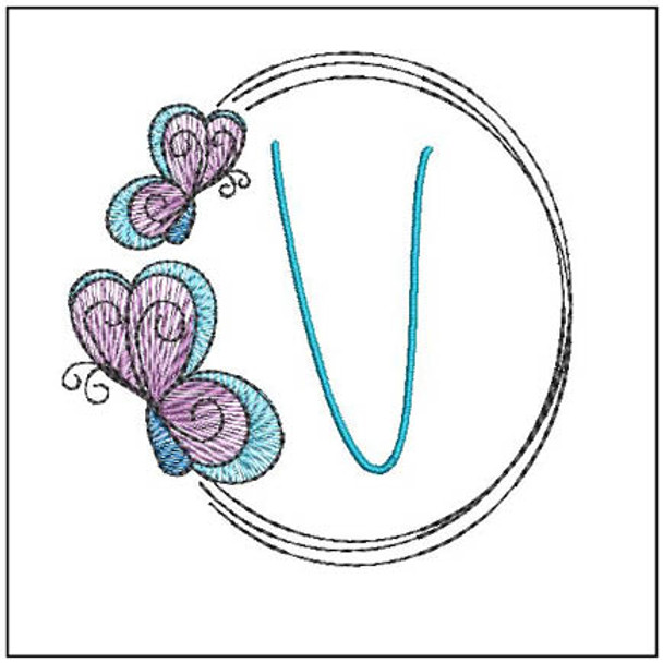 Butterflies ABCs - V - Embroidery Designs & Patterns