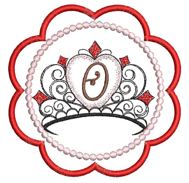 Tiara Coaster ABCs - O - Embroidery Designs