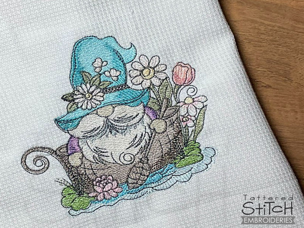 Rowboat Gnome- Embroidery Designs