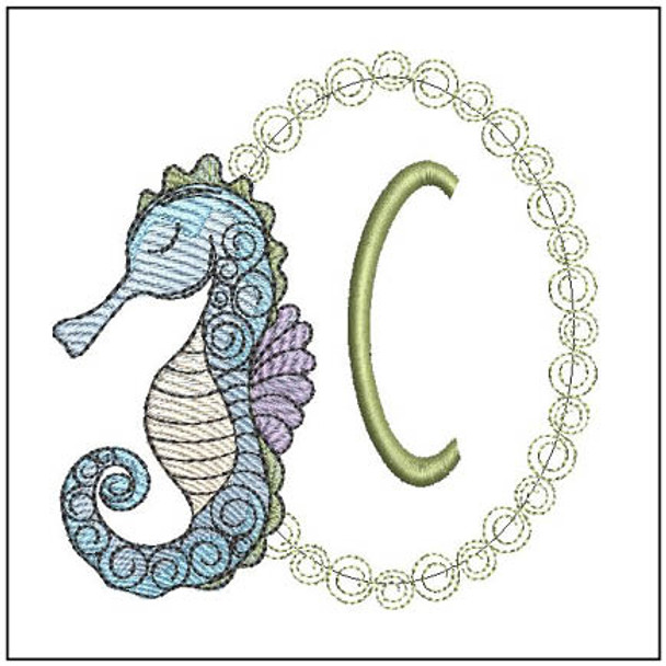 Seahorse ABCs  - C - Embroidery Designs & Patterns