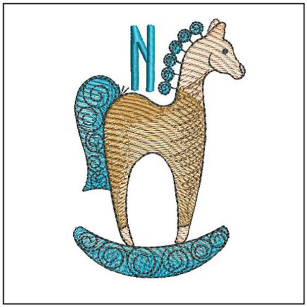 Hobby Horse ABCs - N - Embroidery Designs & Patterns