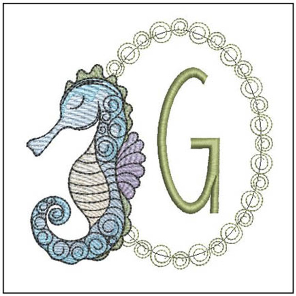 Seahorse ABCs  - G - Embroidery Designs & Patterns