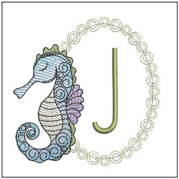 Seahorse ABCs  - J - Embroidery Designs & Patterns