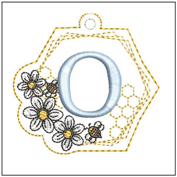 Honeycomb Charm ABCs - O- Embroidery Designs & Patterns