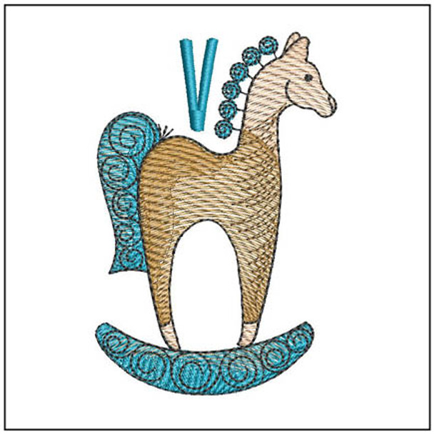 Hobby Horse ABCs - V - Embroidery Designs & Patterns