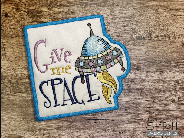 Give Me Space Coaster- Embroidery Designs & Patterns