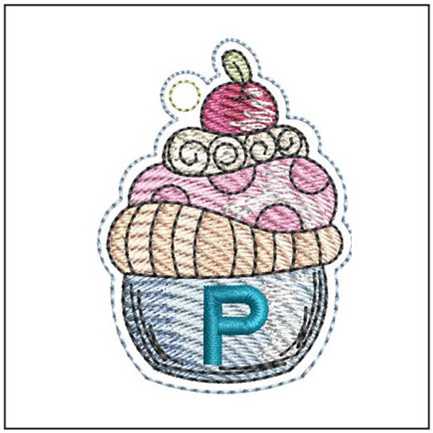 Cupcake Charm ABCs - P - Embroidery Designs & Patterns Cupcake Charm ABCs - P - Embroidery Designs & Patterns