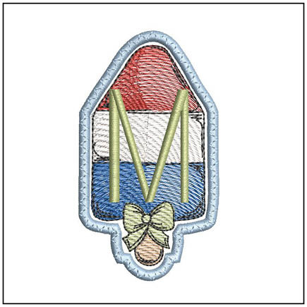 Popsicle Applique ABCs - M - Embroidery Designs & Patterns