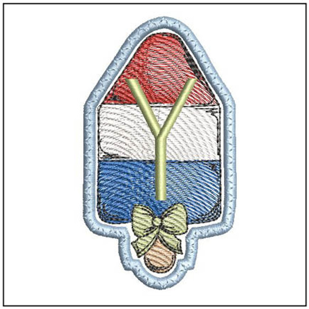Popsicle Applique ABCs - Y - Embroidery Designs & Patterns