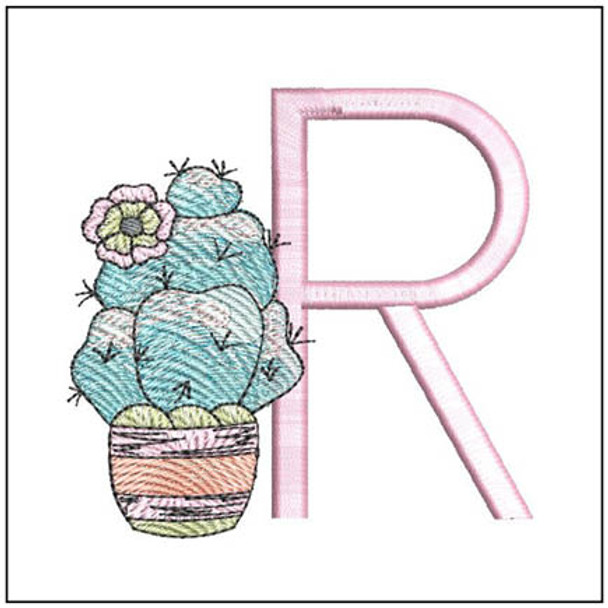 Prickly Pear ABCs 2 - R- Embroidery Designs & Patterns