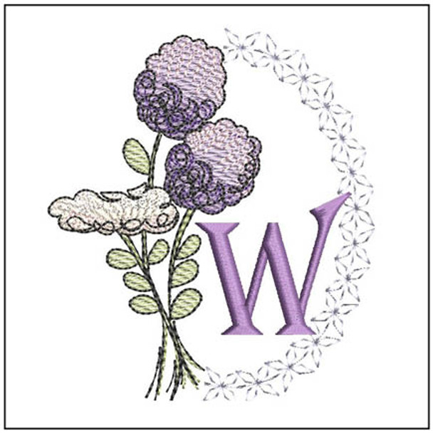 Thistle ABCs - W - Embroidery Designs & Patterns