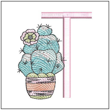 Prickly Pear ABCs 2 - T- Embroidery Designs & Patterns