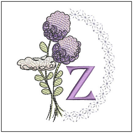 Thistle ABCs - Z- Embroidery Designs & Patterns