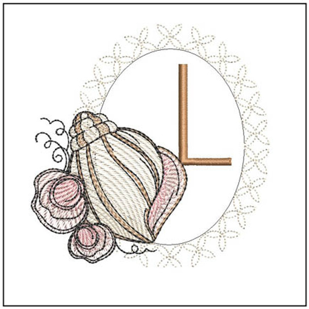 Conch Shell ABCs - L- Embroidery Designs & Patterns