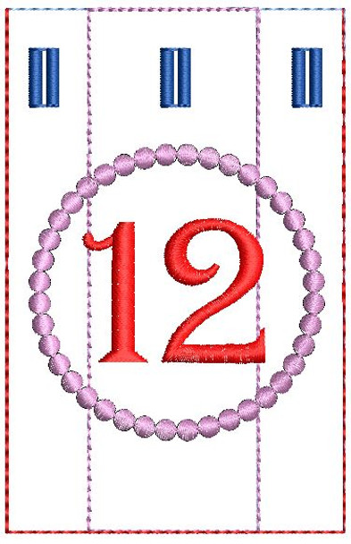Advent Calendar #12 - Christmas - Embroidery Designs