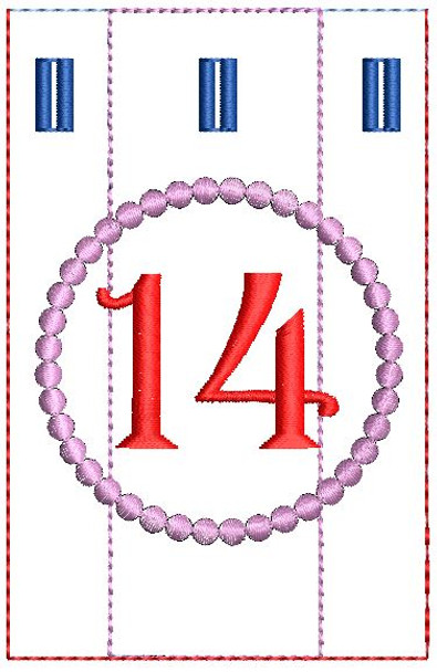 Advent Calendar #14 - Christmas - Embroidery Designs