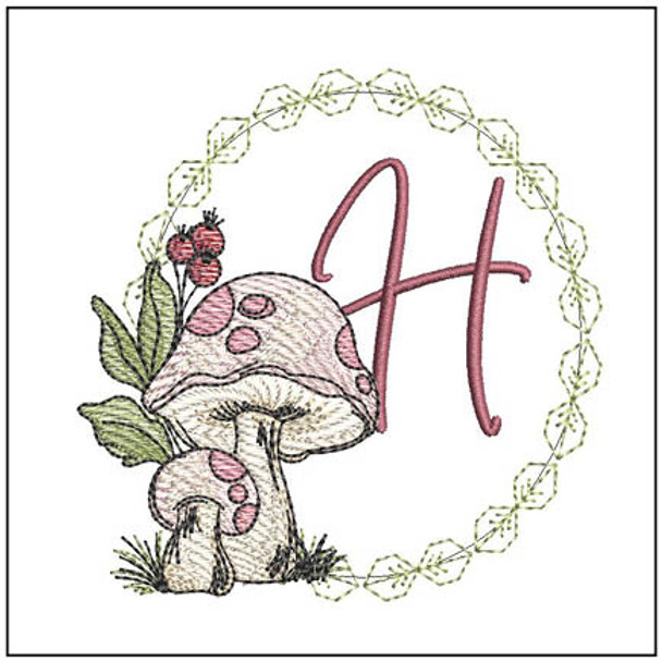 Wild Mushrooms ABCs - H - Embroidery Designs & Patterns