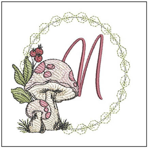 Wild Mushrooms ABCs - N - Embroidery Designs & Patterns