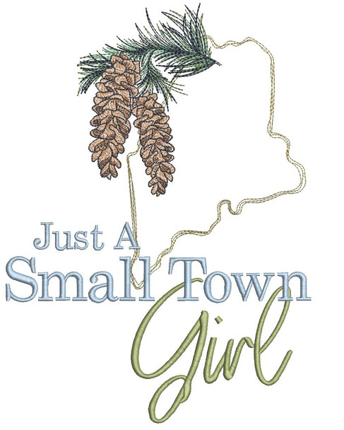 Maine Girl - Pinecones- Embroidery Designs