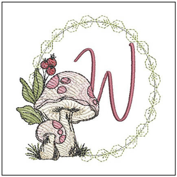 Wild Mushrooms ABCs - W- Embroidery Designs & Patterns