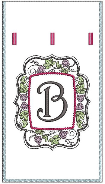 Wine Bottle Sack - B - Embroidery Designs