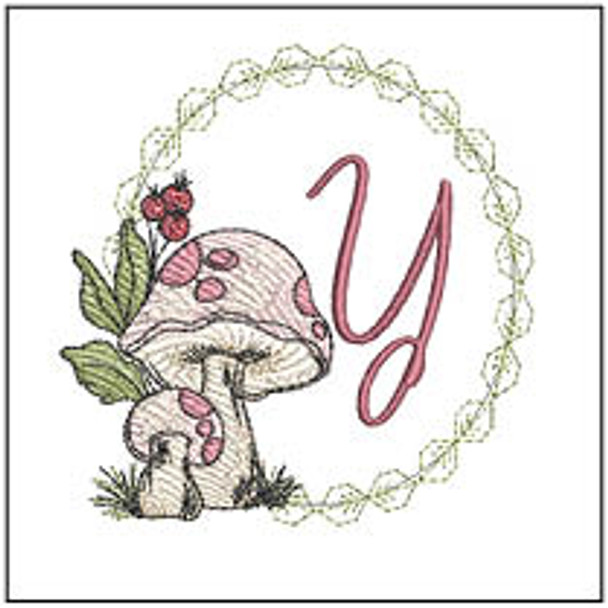 Wild Mushrooms ABCs - Y- Embroidery Designs & Patterns