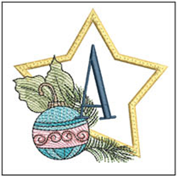 Holiday Ornament Applique ABCs - A - Embroidery Designs & Patterns