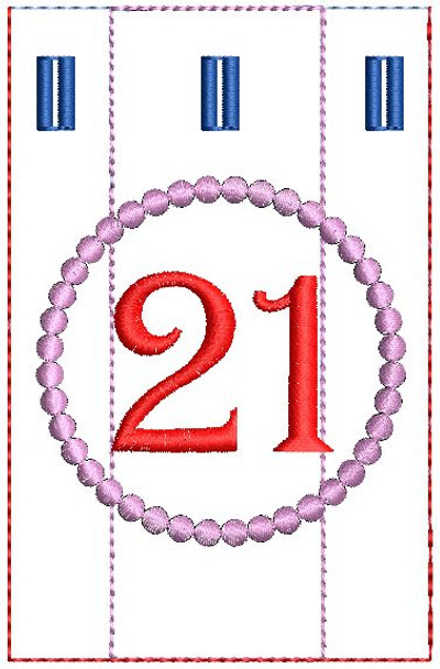 Advent Calendar #21 - Christmas - Embroidery Designs