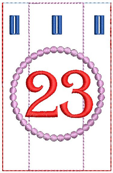 Advent Calendar #23 - Christmas - Embroidery Designs