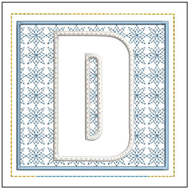 Sachet ABCs - D - Embroidery Designs & Patterns