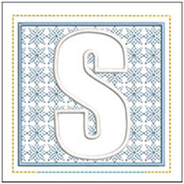 Sachet ABCs - S - Embroidery Designs & Patterns