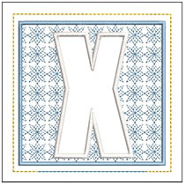 Sachet ABCs - X - Embroidery Designs & Patterns