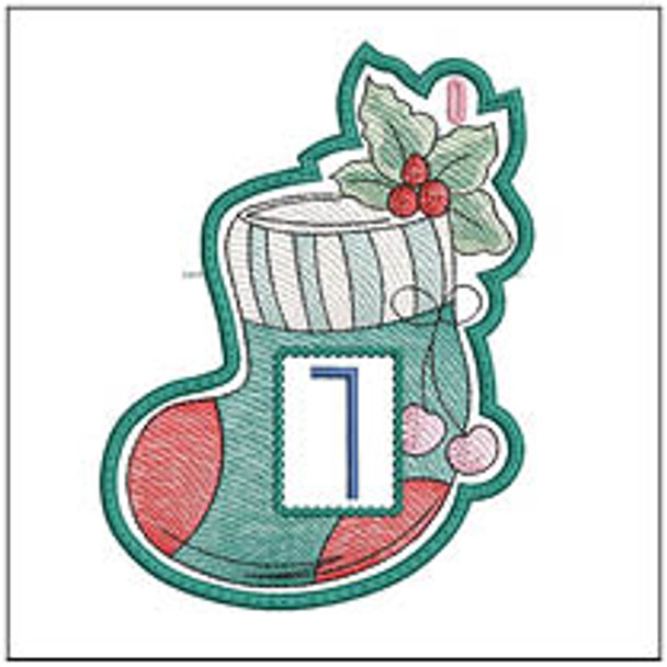 Stocking 2024 Advent - 7 - Embroidery Designs & Patterns