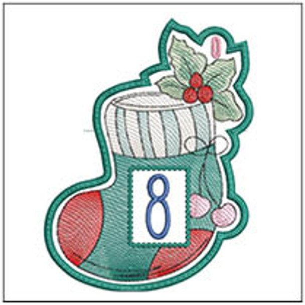 Stocking 2024 Advent - 8 - Embroidery Designs & Patterns