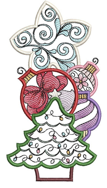Ornaments Collage Applique - Embroidery Designs