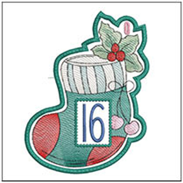 Stocking 2024 Advent - 16 - Embroidery Designs & Patterns